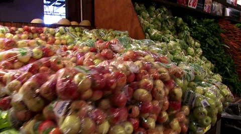 Fruit and vegetable store Stock Footage 27346227