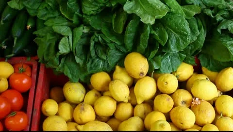Fruit and vegetables Stock Footage 10793720