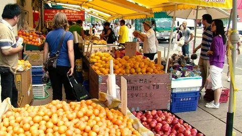 Fruit and vegetables Stock Footage 108554490