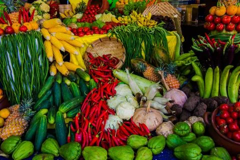 Fruit and vegetables Stock Photos