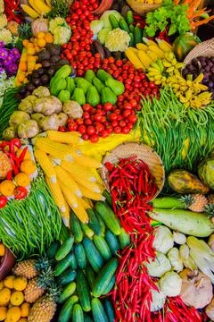 Fruit and vegetables Foto stock