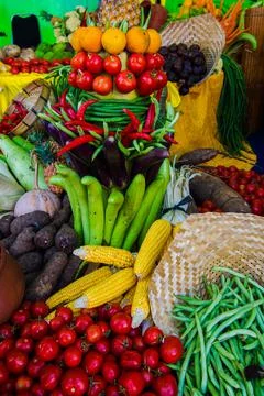 Fruit and vegetables Stock Photos
