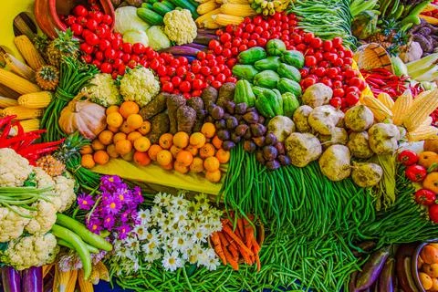 Fruit and vegetables Stock Photos
