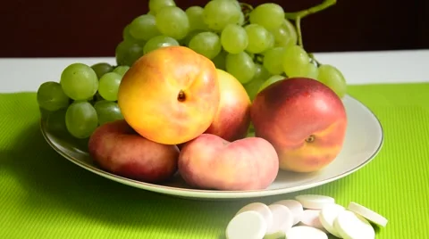 Fruit and vitamins Stock Footage 41030534