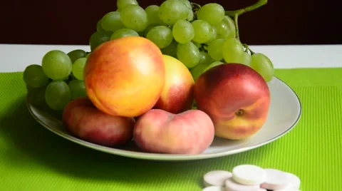 Fruit and vitamins Stock Footage 41030744