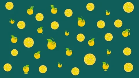 Fruit animation of lemos Stock Footage 132895905