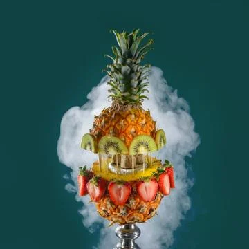 Fruit aroma hookah Stock Photos