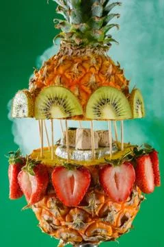 Fruit aroma hookah Stock Photos