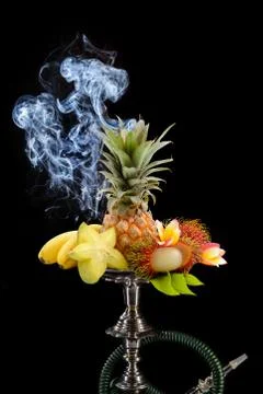 Fruit aroma hookah Stock Photos