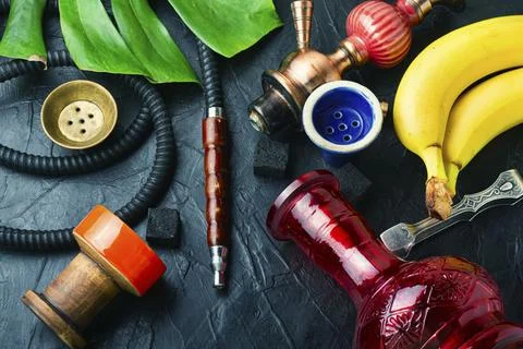 Fruit aroma hookah Stock Photos