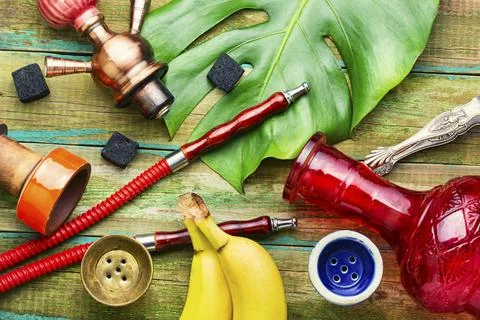Fruit aroma hookah Stock Photos