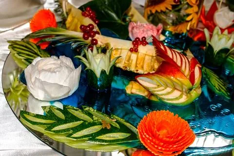 Fruit arrangement 1 Stock Photos