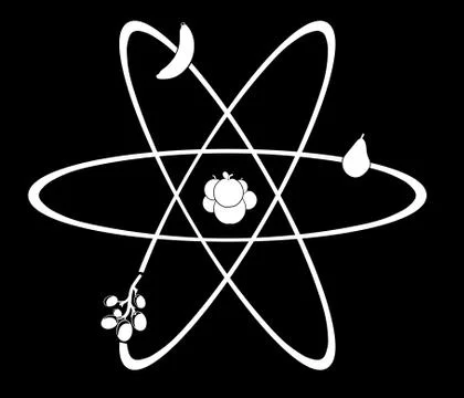 Fruit Atom Illustrazione stock