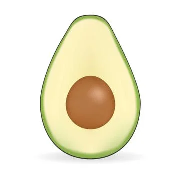 Fruit Avocado Stock Illustration