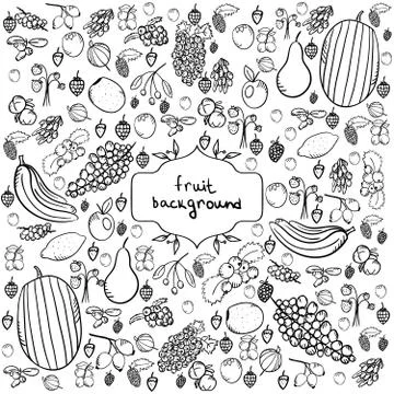 Fruit  background Stock Illustration