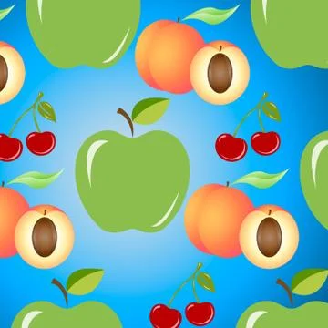 Fruit background Stock Illustration