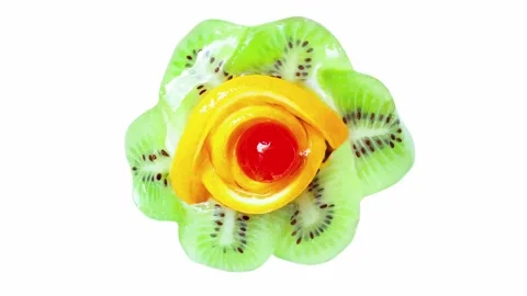 Fruit basket cake 動画素材 166106201