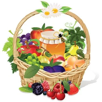 Fruit basket Illustration