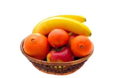 Fruit basket Stock Photos