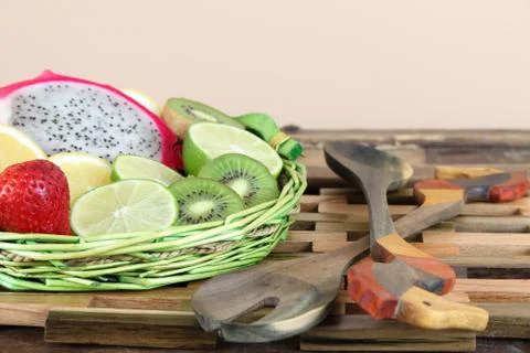 Fruit Basket Stock Photos