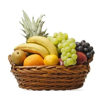 Fruit basket Stock Photos