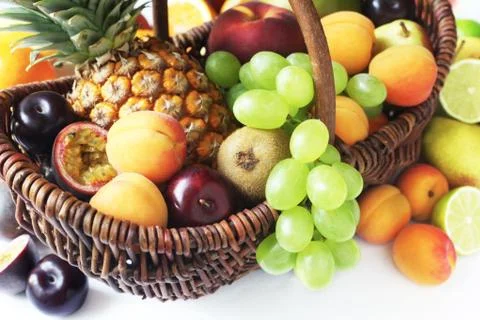 Fruit Basket Stock Photos