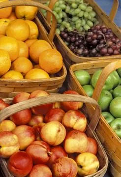 Fruit Basket Stock Photos