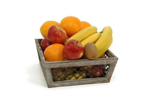 Fruit basket Stock Photos