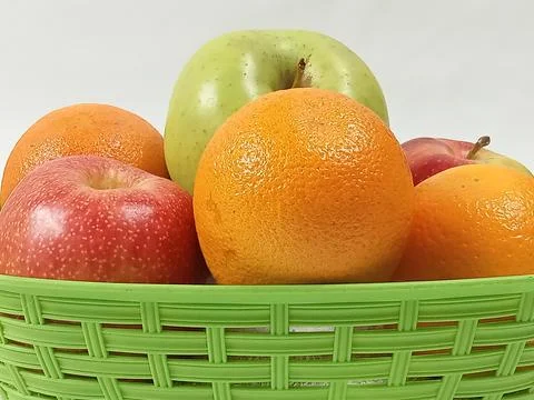 Fruit basket. Stock Photos