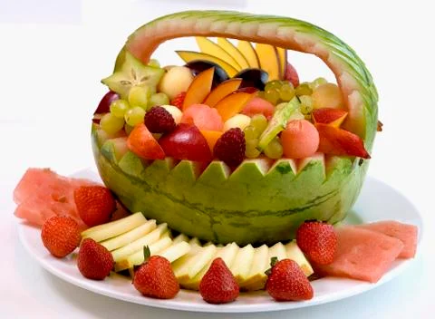 Fruit baskets Foto stock