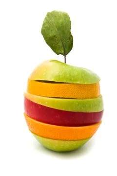 Fruit being from different fruit Stock Photos