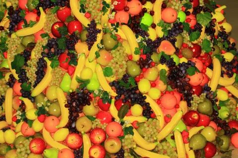 Fruit-berry background Stock Photos