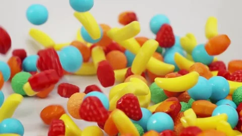 Fruit Blast Candies Stock Footage 276928337