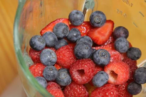 Fruit in a Blender Stock Photos