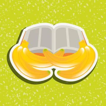 Fruit book design 스톡 일러스트