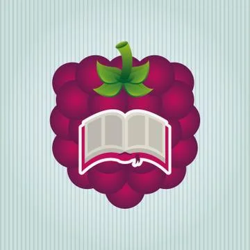 Fruit book design Stock Illustration