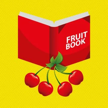 Fruit book design Stockillustratie