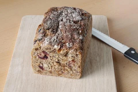 Fruit bread loaf Stock Photos