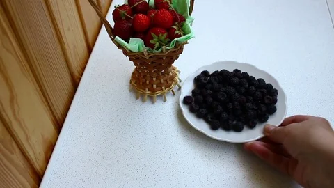 Fruit for breakfast. Stock Footage 78056719