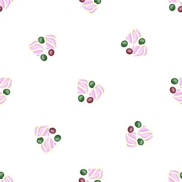 Fruit bubblegum pattern seamless vector Stock Illustration