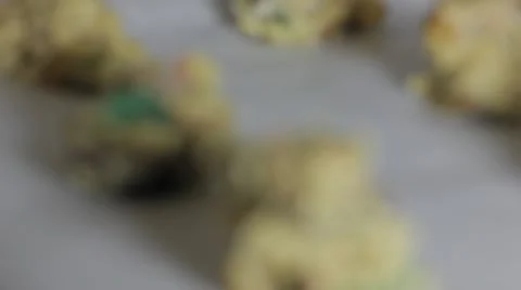 Fruit cake cookies 스톡 동영상 18189333