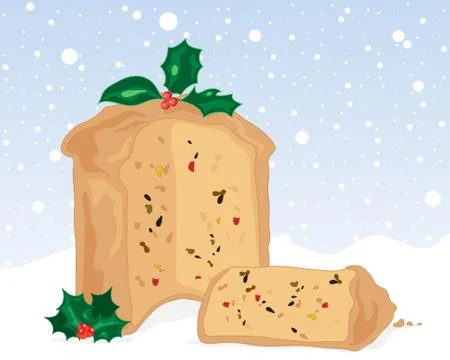 Fruit cake Stock Illustration