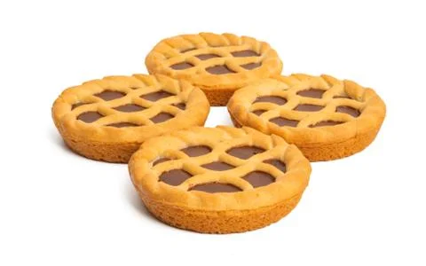 Fruit cake isolated Stock Photos