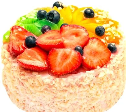 Fruit cake Stock Photos