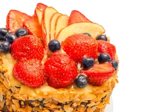 Fruit cake Stock Photos