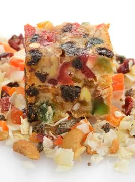 Fruit cake Stock Photos