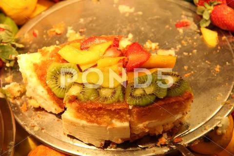 Fruit cake Stock Photos
