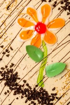 Fruit cake Stock Photos