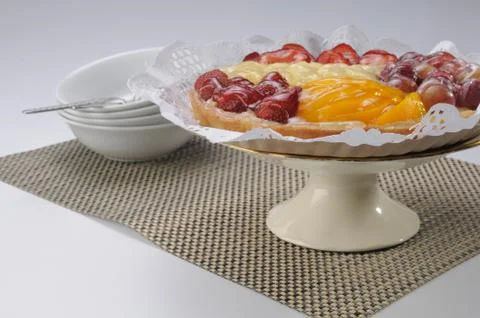 Fruit cake Stock Photos