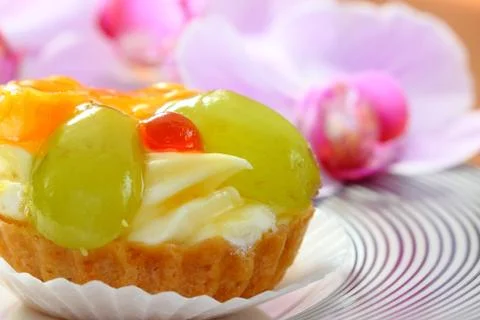 Fruit cake Stock Photos